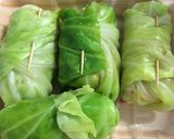 Hình bước làm 4 của món Canh bắp cải cuộn kiểu Nhật { コンソメ味のロールキャベツ }