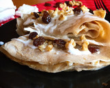 Foto del paso 3 de la receta: Crepes de rulo de cabra, mermelada de cebolla y nueces (sin gluten)