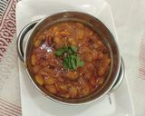 A picture of step 8 of Lima beans sabji.