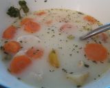 Tárkonyos raguleves recept fázis 5 fotója