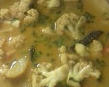 A picture of step 5 of Phulkofi roast/ cauliflower roast.