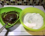 Foto langkah ke 3 dari resep Souffle Pancake Chocolate with Herbalife Shake (Diet) 394 kalori.