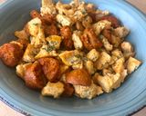 Foto del paso 5 de la receta: Tofu con chorizo vegano y patatas