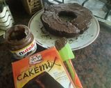 A picture of step 3 of Fun easy chocolate cake birthday cake.