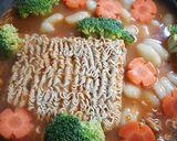 Hình bước làm 2 của món Ginocchi phiên bản Ý lai Hàn Quốc 😂