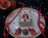 A picture of step 10 of Instant Eggless strawberry🍰 cake.