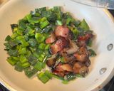 A picture of step 5 of Bacon egg poblano breakfast tacos!.