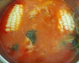 A picture of step 10 of Noodle Soup with Corn or Vegetables.