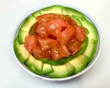 A picture of step 5 of Salmon Avocado Don Rice Bowl.