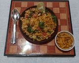 A picture of step 4 of Sabudana khichdi (street style).