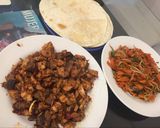 Foto del paso 3 de la receta: Carne y pollo con verduras salteadas con barbacoa o teriyaki