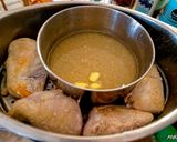 Une image de l'étape 5 de Poulet-riz-légumes vapeur au curry et curcuma.