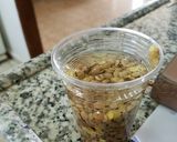 A picture of step 3 of Lentil dish.