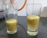 A picture of step 1 of Kiwi Punch.
