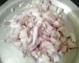 A picture of step 1 of Amaranth leaves curry.