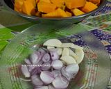 Foto langkah ke 1 dari resep 19. Sayur Bening Bayam Merah mix Labu.