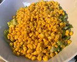 Une image de l'étape 3 de Salade composée sucrine maïs tomates et harengs.