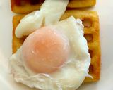 A picture of step 2 of Toasted Potato Waffles, Sausage and Poached Egg 😋.