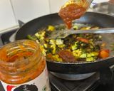 A picture of step 3 of Avocado Bhujiya with Laccha Paratha.