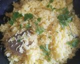A picture of step 7 of Saffron rice.