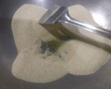 A picture of step 3 of Badami halwa.