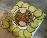 A picture of step 3 of Ambi onion chutney.