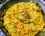 A picture of step 5 of Sprouted Moong Daal Rice.