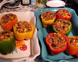 A picture of step 6 of Mexi Stuffed Peppers.