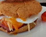 A picture of step 7 of My Bacon,Tom,Cheese+Poached Egg Muffin 🥰#Breakfast.