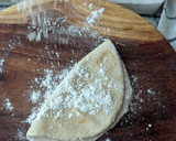 A picture of step 2 of Layered Chapatis with tea.
