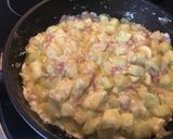 Foto del paso 5 de la receta Calabacín revuelto con bacon y mozzarella