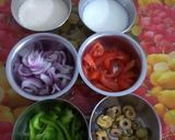 A picture of step 1 of Rava Semolina Pizza.