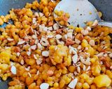 A picture of step 1 of Boondi Laddu.
