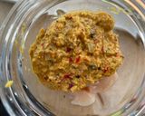 รูปขั้นตอนการทำที่ 3 ของ ห่อหมกอกไก่พริกแกงปักษ์ใต้อบ🌶️🧄