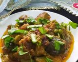 A picture of step 3 of Baigan ki sabji.