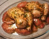 Foto del paso 6 de la receta Picantones a la imperial, con patatas asadas, en su mismo jugo