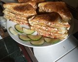 A picture of step 1 of Lockdown sandwich.