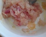A picture of step 7 of Red Snapper with Panzanella, Red Snapper Sashimi Meatballs, and Acqua Pazza.
