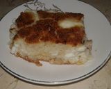 صورة لخطوة 4 من وصفة بسبوسة بالقشطة 😋😋