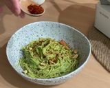 義麵食譜｜蒜苗做的青醬？純素友好，無違和的蒜苗堅果青醬義大利麵的食譜步驟9照片