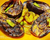 A picture of step 7 of Stuffed brinjal with potatoes.