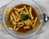 A picture of step 6 of Sev masala sabji.