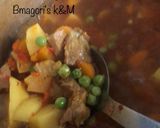 A picture of step 3 of Sinasir with potato veggies.