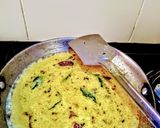 A picture of step 6 of Cabbage Kofta Kadhi.