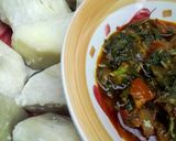 A picture of step 5 of Green Yam Sauce.