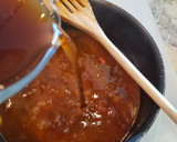 Foto del paso 8 de la receta: Albóndigas con jamón en salsa de Pedro Ximénez con patatas