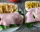 Foto del paso 2 de la receta: Sándwich de jamón y verduras