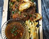 A picture of step 8 of Sizzler chessy saucey chana kabab.