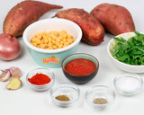 Foto del paso 1 de la receta: Boniatos Rellenos de Garbanzos Especiados