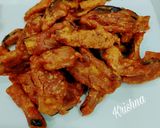 A picture of step 6 of BAIGAN AND BREAD PAKODA🥰🥰.